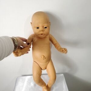 Vintage Anatomically Correct Rubber Newborn Baby Girl Doll